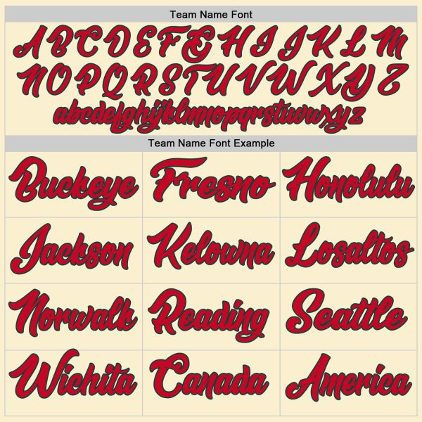 Cream Red-Hunter Green Authentic Throwback Personalized Basketball Jersey - Image 3