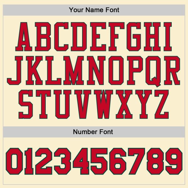 Cream Red-Hunter Green Authentic Throwback Personalized Basketball Jersey - Image 4