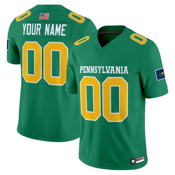 Pennsylvania 2025 Personalized Football Jersey