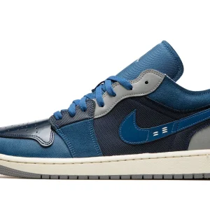 Air Jordan 1 Low Se Craft Obsidian French Blue Ashen Slate White - Dr8867-400 - For Men