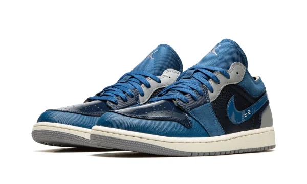 Air Jordan 1 Low Se Craft Obsidian French Blue Ashen Slate White - Dr8867-400 - For Men - Image 2
