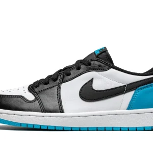 Air Jordan 1 Retro Low Og Black Dark Powder Blue - Cz0790-104 - For Men