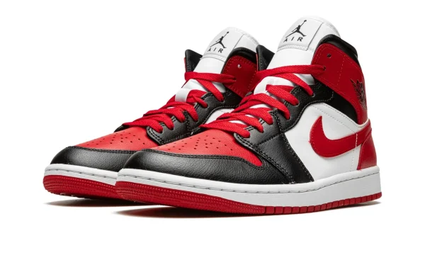 Air Jordan 1 Mid 'Alternate Bred Toe' BQ6472-079 - Iconic - Image 2