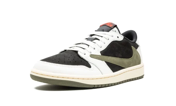 Air Jordan 1 Retro Low Og Sp Travis Scott Olive - Dz4137-106 - Iconic - Image 4