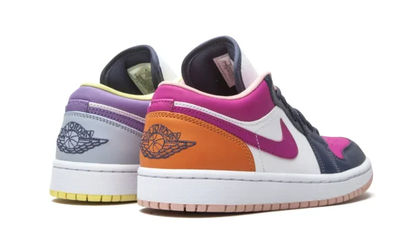 Air Jordan 1 Low SE 'Mismatched - Purple Magenta' DJ4342-400 - For Men - Image 2