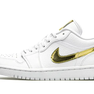 Air Jordan 1 Retro Low 'White Metallic Gold' EDJ6908-100 - Limited