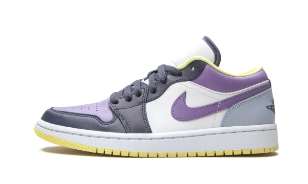 Air Jordan 1 Low SE 'Mismatched - Purple Magenta' DJ4342-400 - For Men