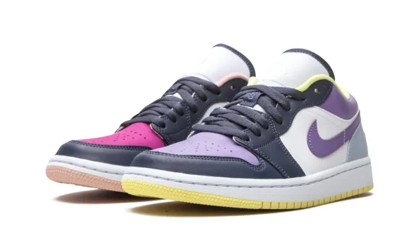 Air Jordan 1 Low SE 'Mismatched - Purple Magenta' DJ4342-400 - For Men - Image 3
