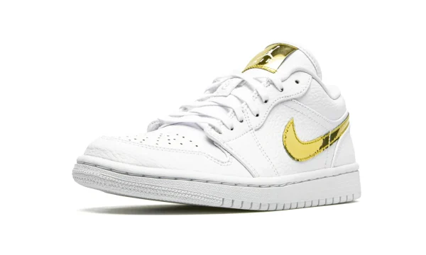 Air Jordan 1 Retro Low 'White Metallic Gold' EDJ6908-100 - Limited - Image 4