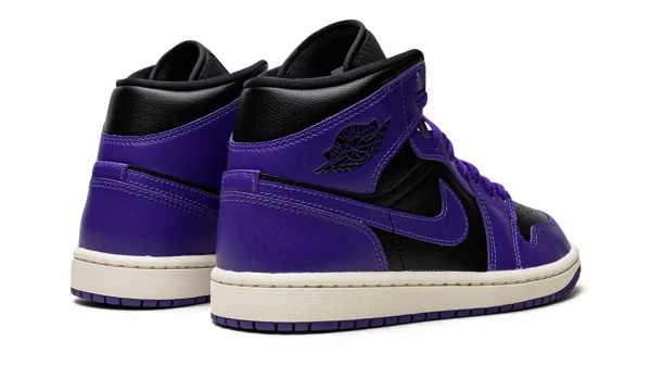 Air Jordan 1 Mid Purple Black Womens - BQ6472-051 - Streetwear - Image 3