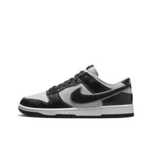 Dunk Low Chenille Swoosh Black Grey - Dq7683-001 - For Men