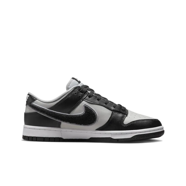 Dunk Low Chenille Swoosh Black Grey - Dq7683-001 - For Men - Image 2