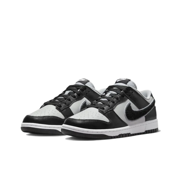 Dunk Low Chenille Swoosh Black Grey - Dq7683-001 - For Men - Image 3