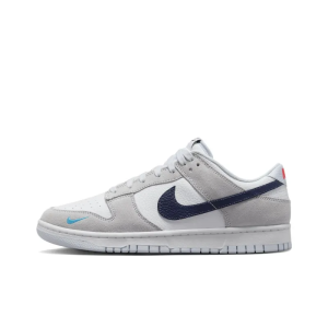 Dunk Low White Grey Navy Aqua Mini Swoosh - Fj4227-001 - Streetwear