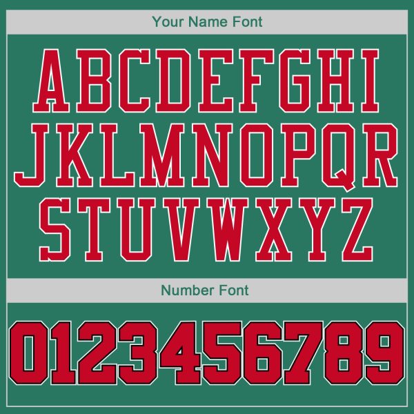 Kelly Green Red Black Custom Authentic Throwback Basketball Jersey - Image 4
