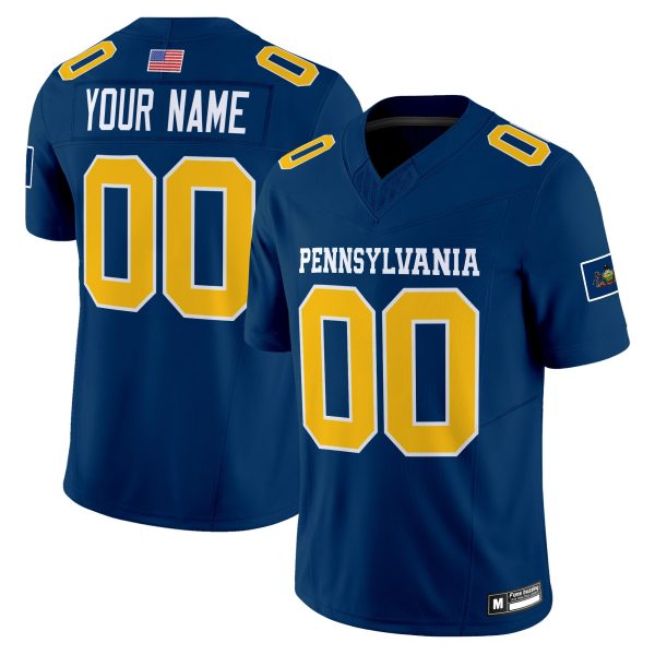 Pennsylvania 2025 Personalized Football Jersey - Image 2