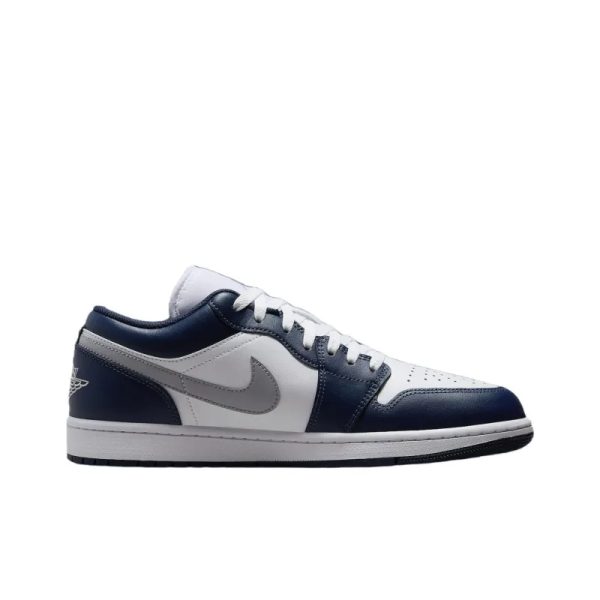 Air Jordan 1 Low Wolf Grey Midnight Navy - 553558-141 - Style - Image 2