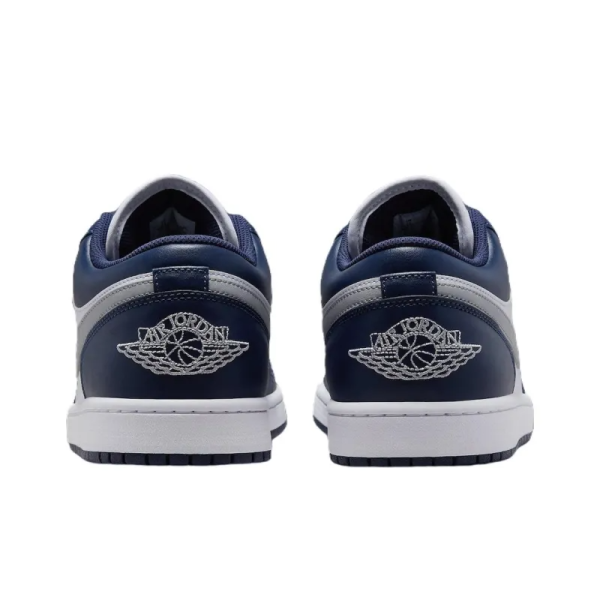 Air Jordan 1 Low Wolf Grey Midnight Navy - 553558-141 - Style - Image 5