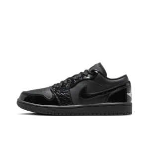 Air Jordan 1 Low Se Patent Elephant Black - Hj7743-010 - Iconic