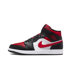 Air Jordan 1 Mid Bred Toe White 554724-079 - Streetwear