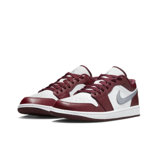 Air Jordan 1 Low White Bordeaux - 553558-615 - Drop - Image 3
