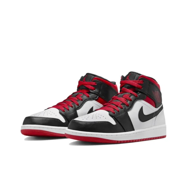 Air Jordan 1 Mid Gym Red Black Toe - Dq8426-106 - Streetwear - Image 3