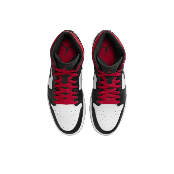 Air Jordan 1 Mid Gym Red Black Toe - Dq8426-106 - Streetwear - Image 4