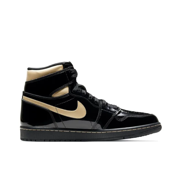 Air Jordan 1 Retro High OG 'Black Metallic Gold' 555088-032 - Iconic - Image 2