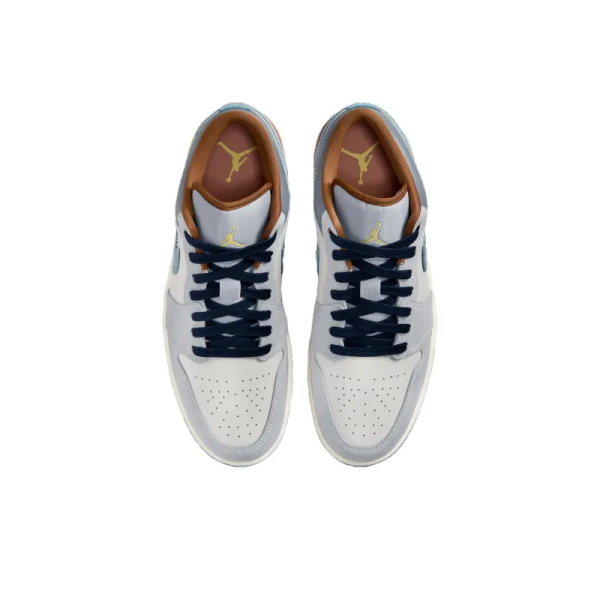 Air Jordan 1 Low Se 'repaired Denim Swoosh' - Fz5042-041 - For Men - Image 4
