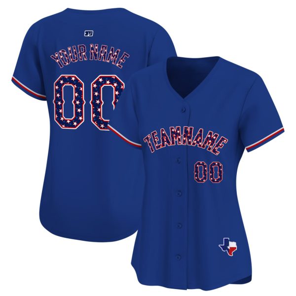 Royal Texas Style Personalized Baseball Jersey - Image 2