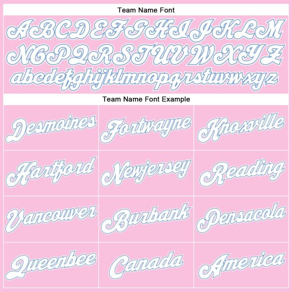 Light Pink White-Light Blue Authentic Throwback Personalized Basketball Jersey - Image 3
