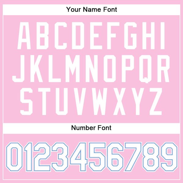 Light Pink White-Light Blue Authentic Throwback Personalized Basketball Jersey - Image 4