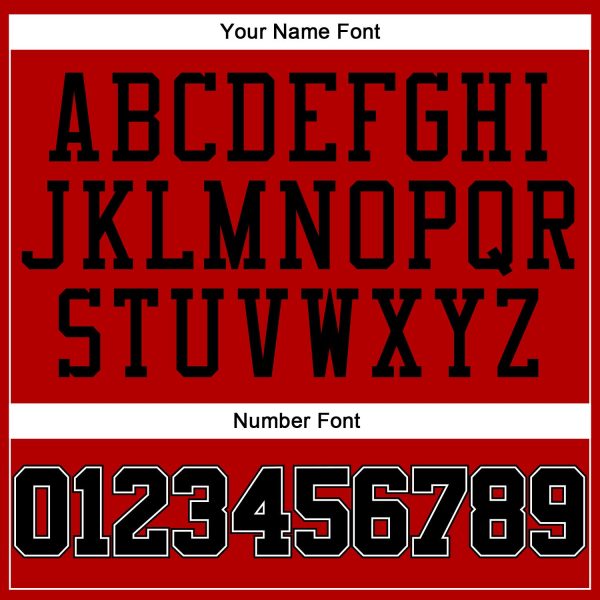 Red White Pinstripe Black-White Authentic Personalized Basketball Jersey - Image 4