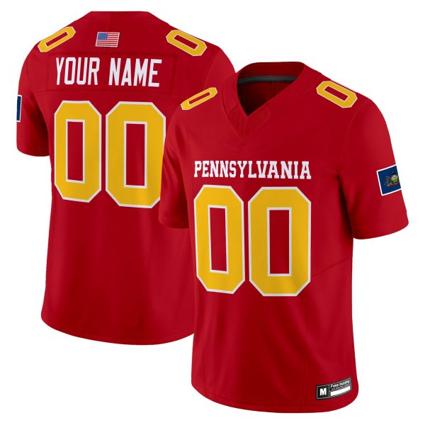 Pennsylvania 2025 Personalized Football Jersey - Image 3