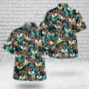 U.S. Air Force Nebraska Air National Guard 170th Group Hawaiian Shirt for Men ? Military Emblem & Tropical Design, Perfect for Aviation Fans