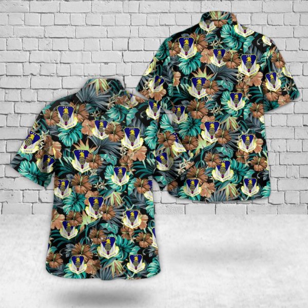 U.S. Air Force Nebraska Air National Guard 170th Group Hawaiian Shirt for Men ? Military Emblem & Tropical Design, Perfect for Aviation Fans