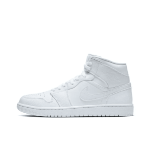 Air Jordan 1 Mid 'Triple White' 554724-130 - Limited
