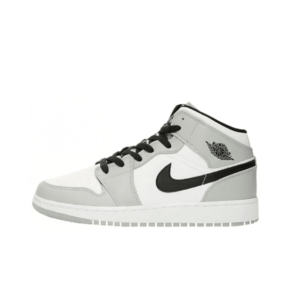 Air Jordan 1 Mid GS 'Light Smoke Grey' 554725-092 - Drop - Image 3
