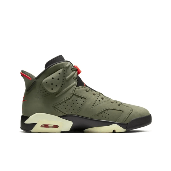 Air Jordan 6 x Travis Scott Medium Olive - CN1084-200 – Streetwear - Image 3