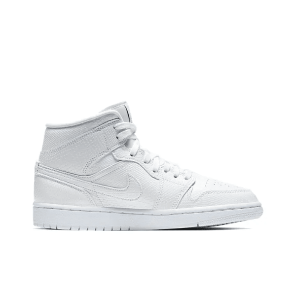 Air Jordan 1 Mid 'White Snakeskin' BQ6472-110 - Style - Image 3
