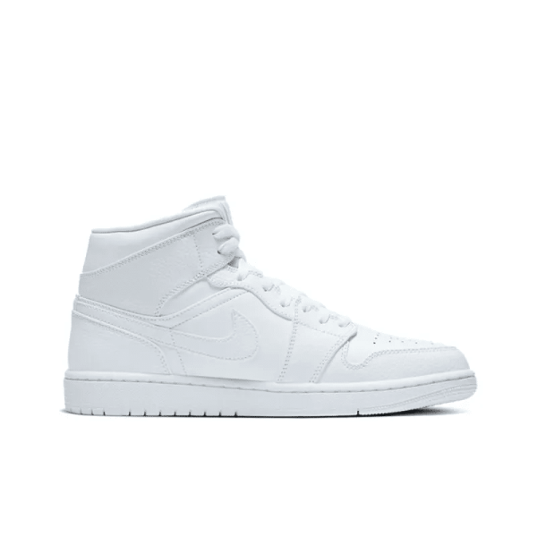 Air Jordan 1 Mid 'Triple White' 554724-130 - Limited - Image 3