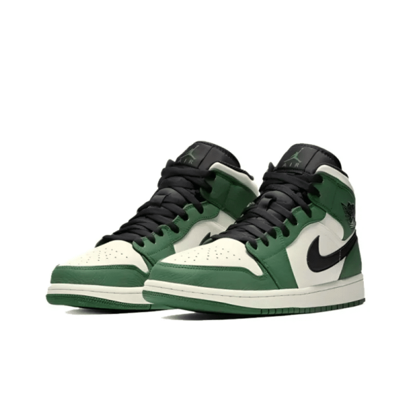 Air Jordan 1 Mid 'Pine Green' 852542-301 - Drop - Image 3