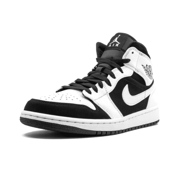 Air Jordan 1 Retro Mid 'Tuxedo' 554724-113 - Style - Image 3