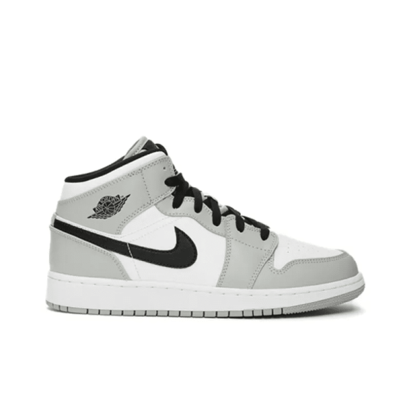 Air Jordan 1 Mid GS 'Light Smoke Grey' 554725-092 - Drop - Image 4
