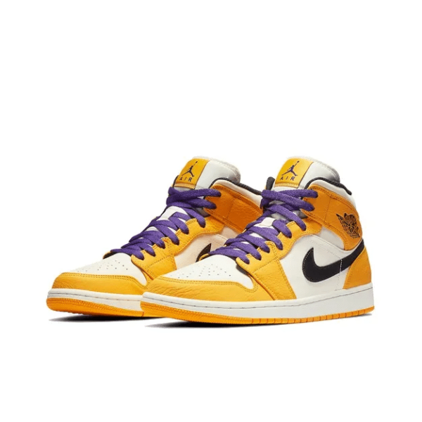 Air Jordan 1 Mid 'Lakers' 852542-700 - Drop - Image 4