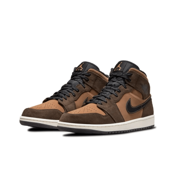 Air Jordan 1 Mid SE 'Dark Chocolate' DC7294-200 - Streetwear - Image 4