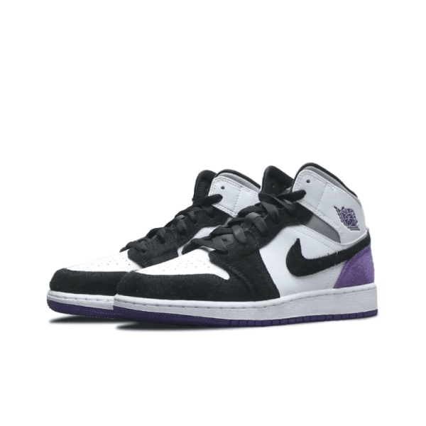 Air Jordan 1 Mid SE Purple GS - BQ6931-105 - Iconic - Image 4