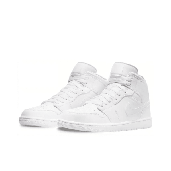 Air Jordan 1 Mid œTriple White - 554724-136 - Streetwear - Image 4