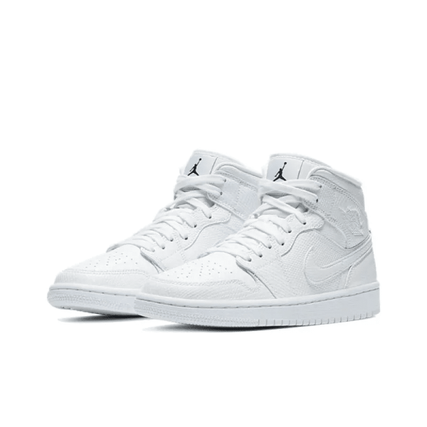 Air Jordan 1 Mid 'White Snakeskin' BQ6472-110 - Style - Image 4