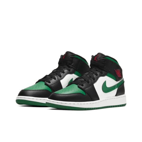 Air Jordan 1 Mid Pine Green GS - 554725-067 - Streetwear - Image 4